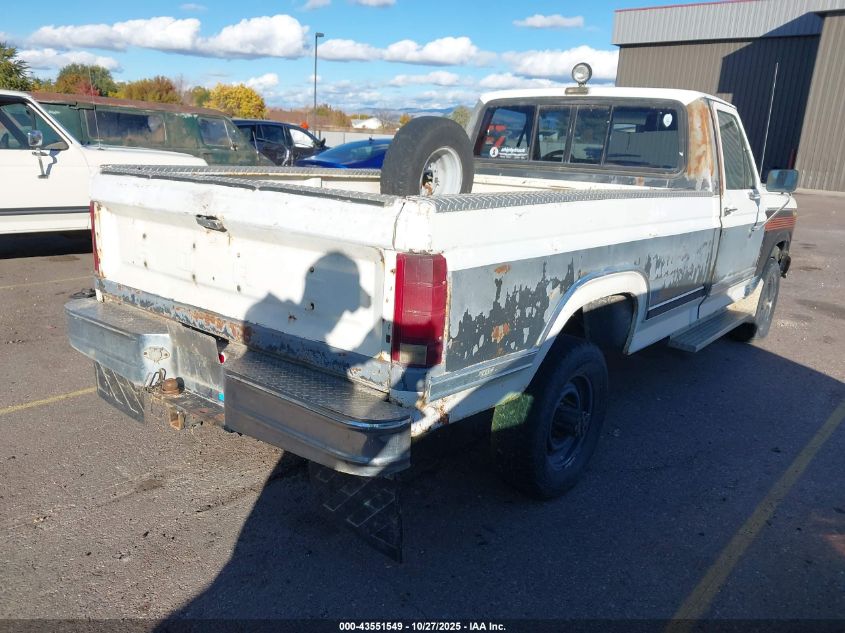 1FTHF2616GPA50755 1986 FORD F250 photo no. 4