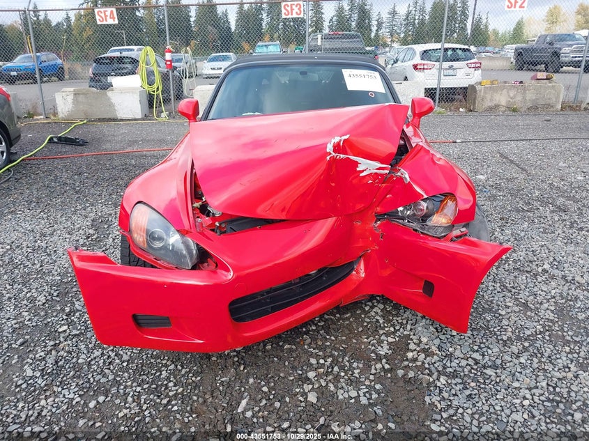 2003 Honda S2000 VIN: JHMAP11463T004112 Lot: 43551753