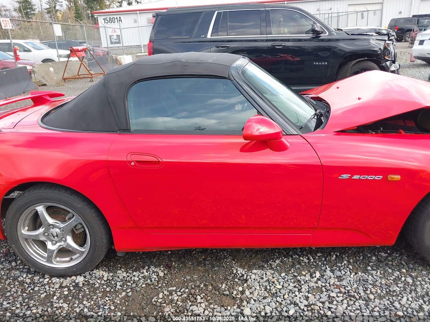 2003 Honda S2000 VIN: JHMAP11463T004112 Lot: 43551753