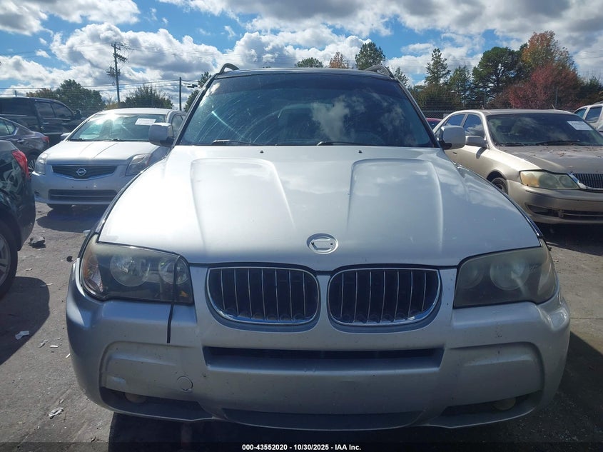 2006 BMW X3 3.0I VIN: WBXPA93486WG84256 Lot: 43552020