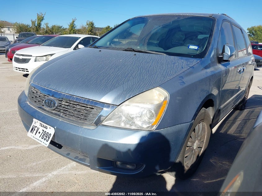 Vin: kndmh4c74c6486596, lot: 44047091, kia sedona ex 20122