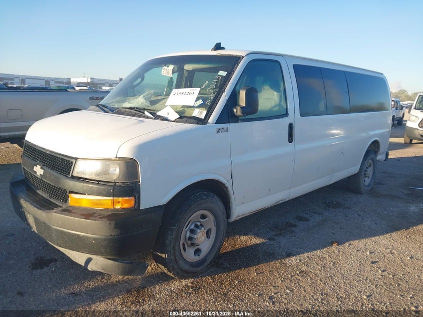 2020 Chevrolet Express Passenger Rwd 3500 Extended Wheelbase Ls VIN: 1GAZGNFG1L1272777 Lot: 43552261
