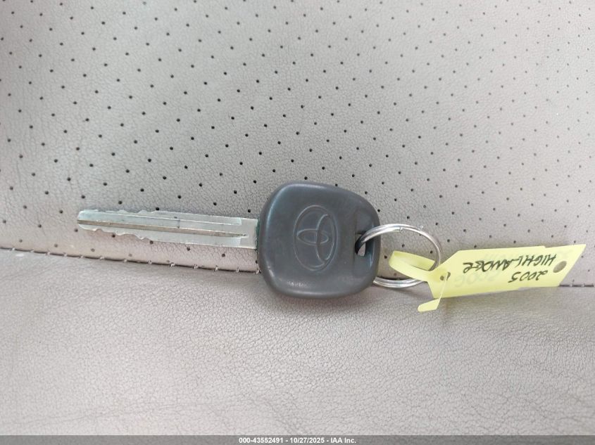 2005 Toyota Highlander Limited V6 VIN: JTEEP21AX50114496 Lot: 43552491