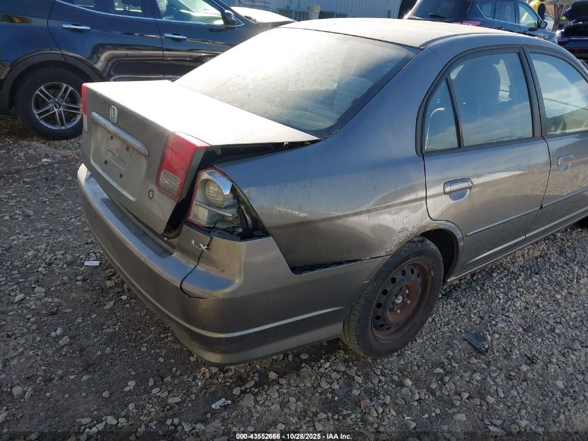 2005 Honda Civic Lx VIN: 2HGES16515H566830 Lot: 43552666