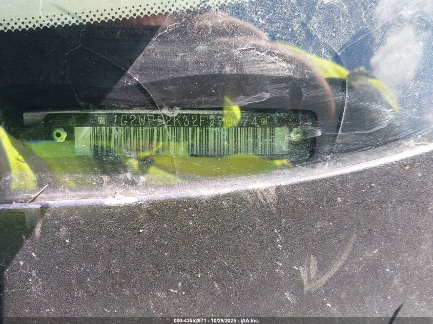 2002 Pontiac Grand Prix Gt VIN: 1G2WP52K32F290174 Lot: 43552971