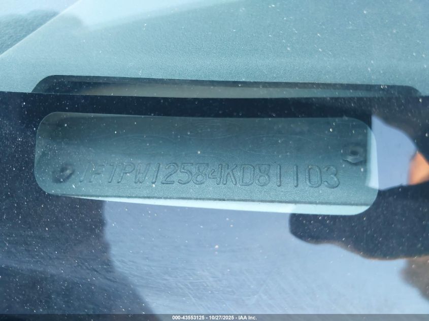 2004 Ford F-150 Lariat/Xlt VIN: 1FTPW12584KD81103 Lot: 43553125