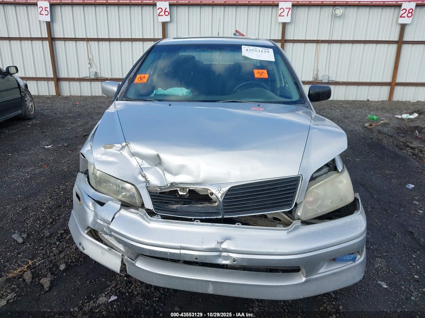 2003 Mitsubishi Lancer Oz Rally VIN: JA3AJ86E43U087612 Lot: 43553129