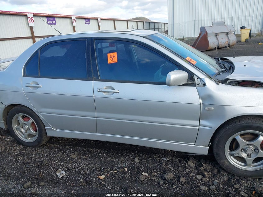 2003 Mitsubishi Lancer Oz Rally VIN: JA3AJ86E43U087612 Lot: 43553129