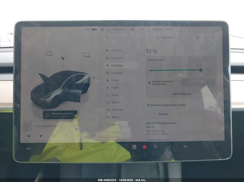 2023 Tesla Model Y Performance Dual Motor All-Wheel Drive VIN: 7SAYGDEF8PF778726 Lot: 43553233