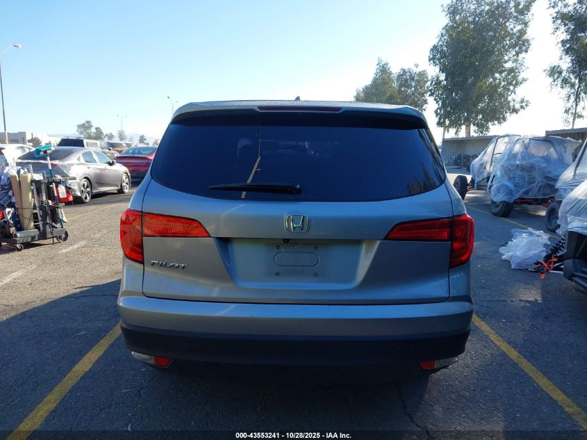 2018 Honda Pilot Ex VIN: 5FNYF5H32JB021545 Lot: 43553241