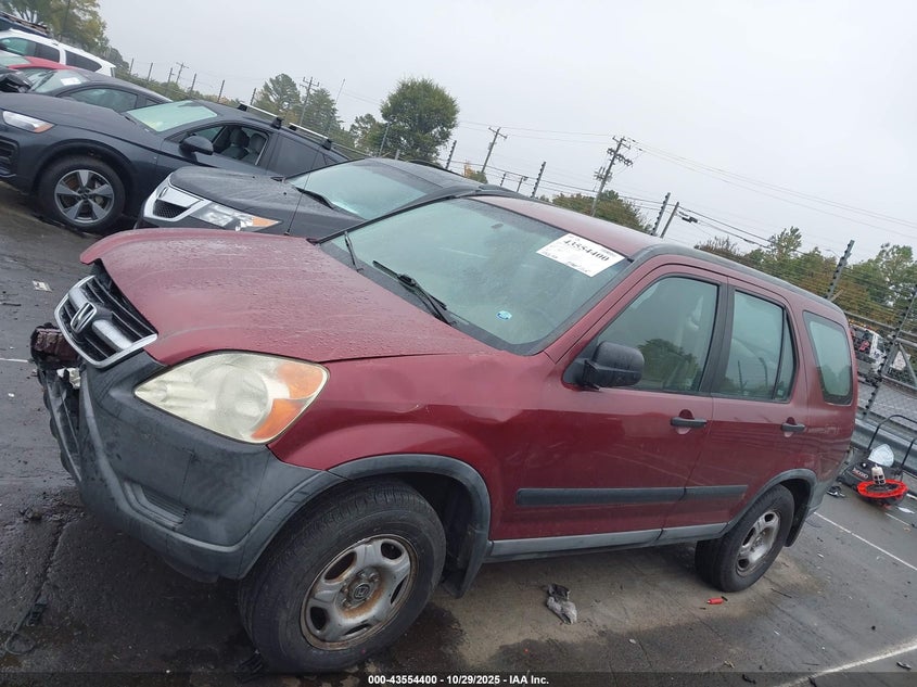 2004 Honda Cr-V Lx VIN: SHSRD68484U208097 Lot: 43554400