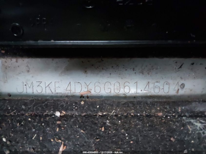 2016 Mazda Cx-5 Grand Touring VIN: JM3KE4DY6G0614604 Lot: 43554553