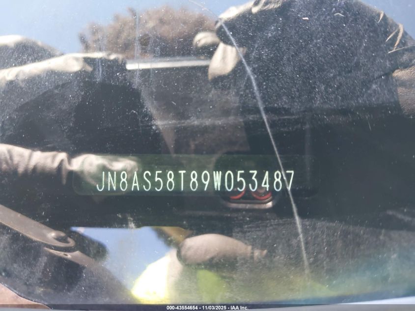 2009 Nissan Rogue Sl VIN: JN8AS58T89W053487 Lot: 43554654