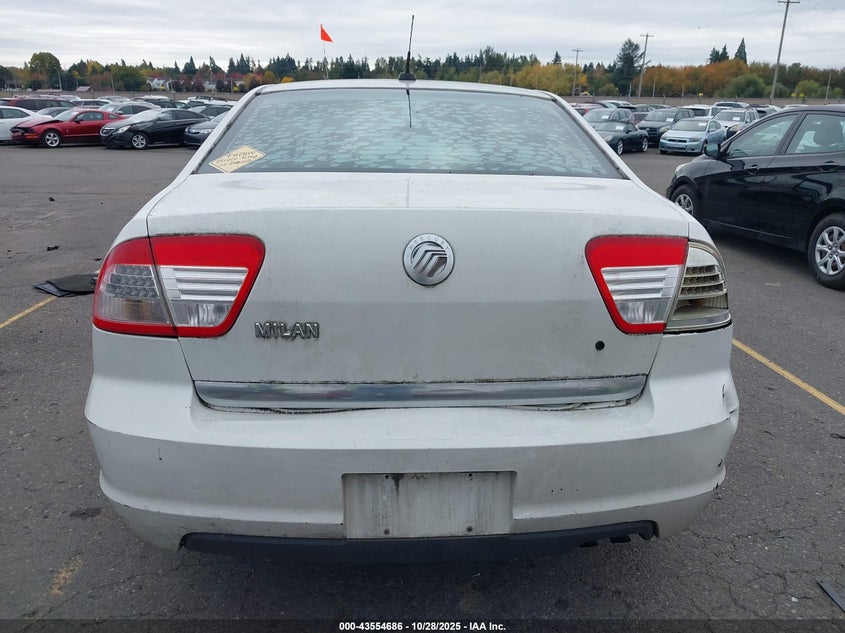 2008 Mercury Milan I4 VIN: 3MEHM07ZX8R633613 Lot: 43554686