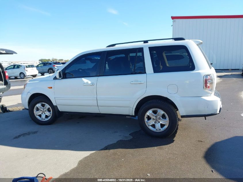 2008 Honda Pilot Vp VIN: 5FNYF18218B045684 Lot: 43554802