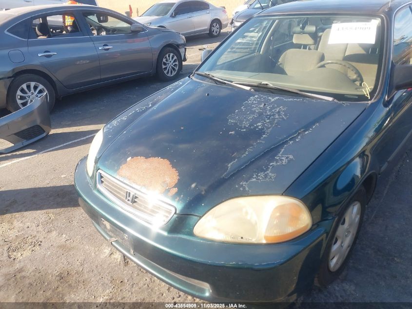 1998 Honda Civic Lx VIN: 1HGEJ6678WL038627 Lot: 43554909