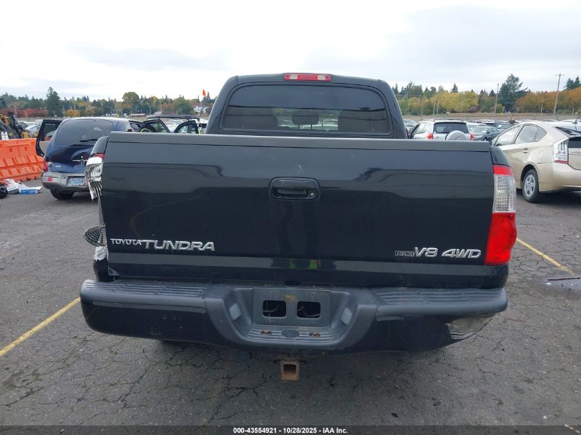 2006 Toyota Tundra Darrell Waltrip Edition/Limited V8 VIN: 5TBDT48116S533695 Lot: 43554921