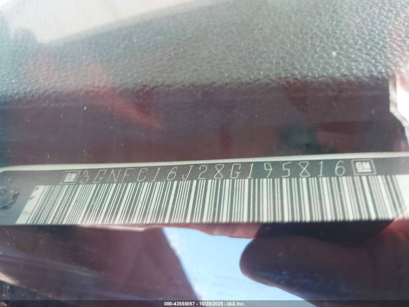 2008 Chevrolet Suburban 1500 Ls VIN: 3GNFC16J28G195816 Lot: 43555057