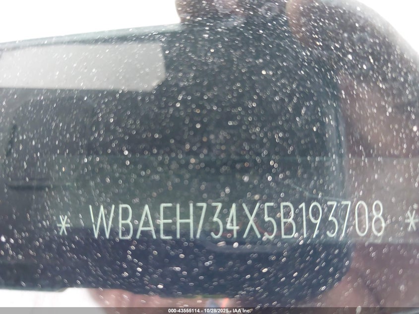 2005 BMW 645Ci VIN: WBAEH734X5B193708 Lot: 43555114