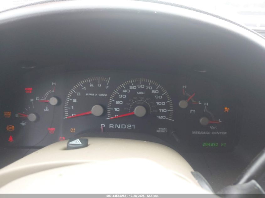 2004 Ford Expedition Eddie Bauer VIN: 1FMRU17W24LA21850 Lot: 43555255