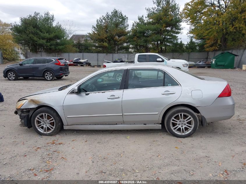 2007 Honda Accord 2.4 Se VIN: 1HGCM56327A156191 Lot: 43555357