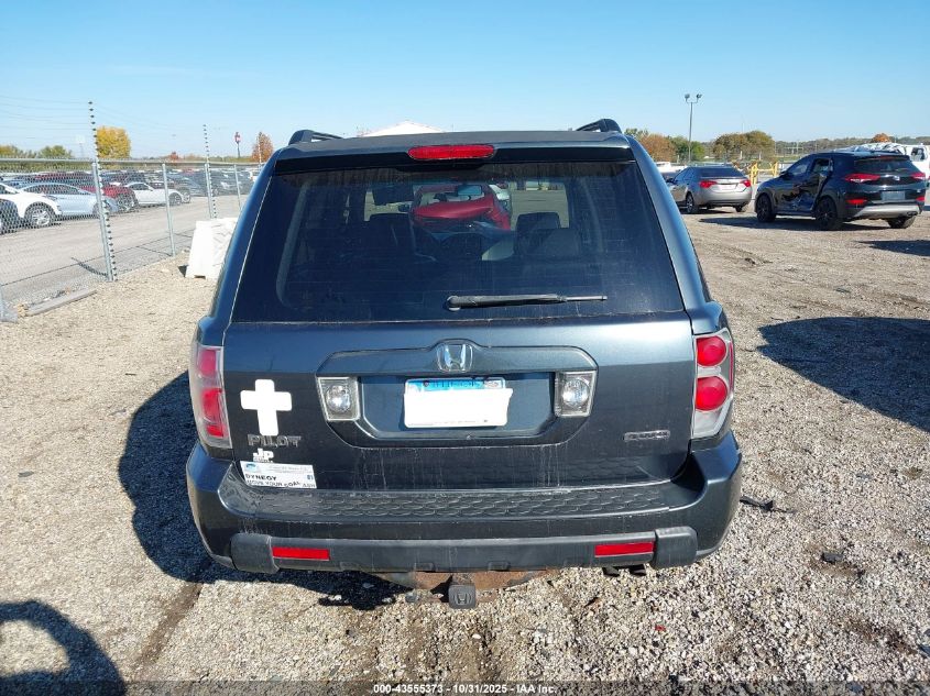 2006 Honda Pilot Ex-L VIN: 5FNYF18596B022564 Lot: 43555373