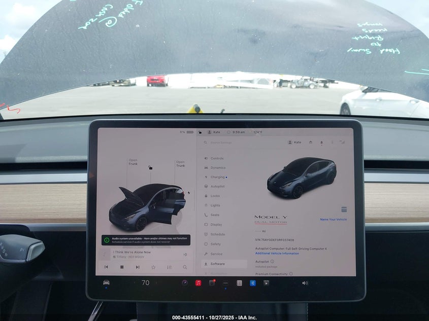2024 Tesla Model Y Performance Dual Motor All-Wheel Drive VIN: 7SAYGDEF0RF037408 Lot: 43555411