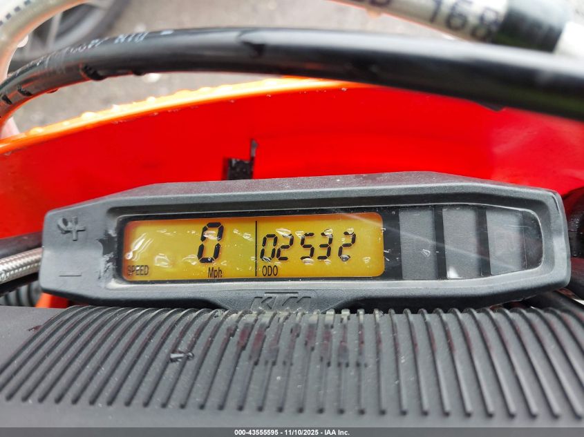 2019 Ktm 250 Exc-F VIN: VBKEXE409KM199875 Lot: 43555595