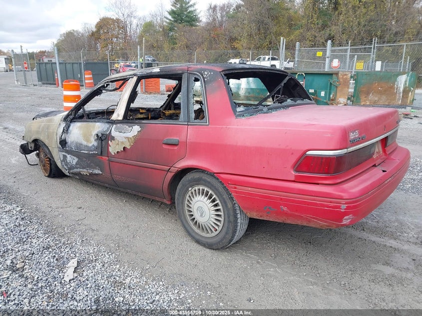 2MEPM36X1PB623787 1993 MERCURY TOPAZ photo no. 3