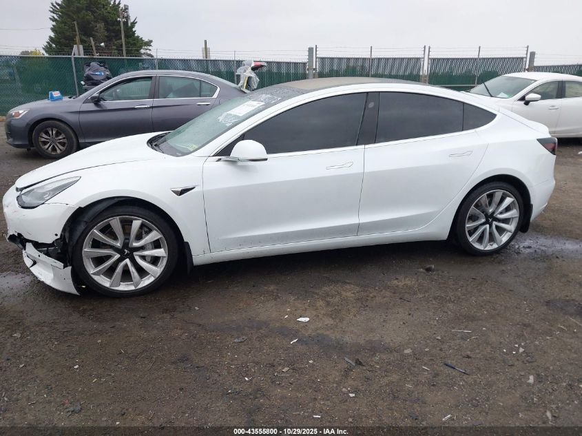 2020 Tesla Model 3 Long Range VIN: 5YJ3E1EB5LF791596 Lot: 43555800