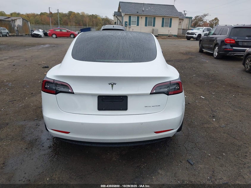 2020 Tesla Model 3 Long Range VIN: 5YJ3E1EB5LF791596 Lot: 43555800
