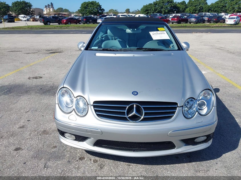 2005 Mercedes-Benz Clk 500 VIN: WDBTK75J15F145455 Lot: 43555955
