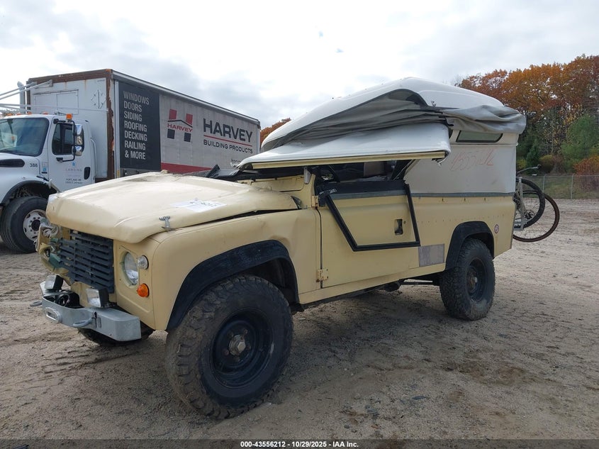 1986 Landrover Defender VIN: 1DC0001998ZZ Lot: 43556212