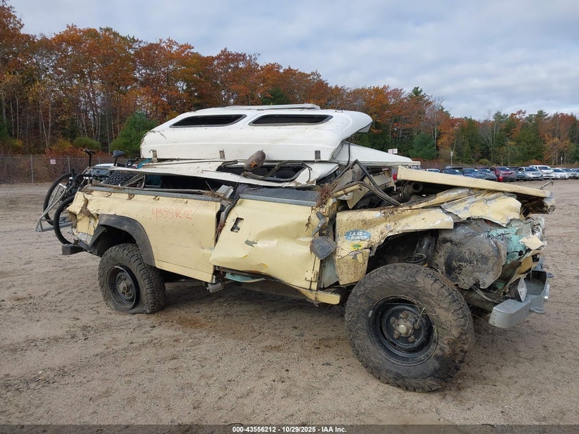 1986 Landrover Defender VIN: 1DC0001998ZZ Lot: 43556212