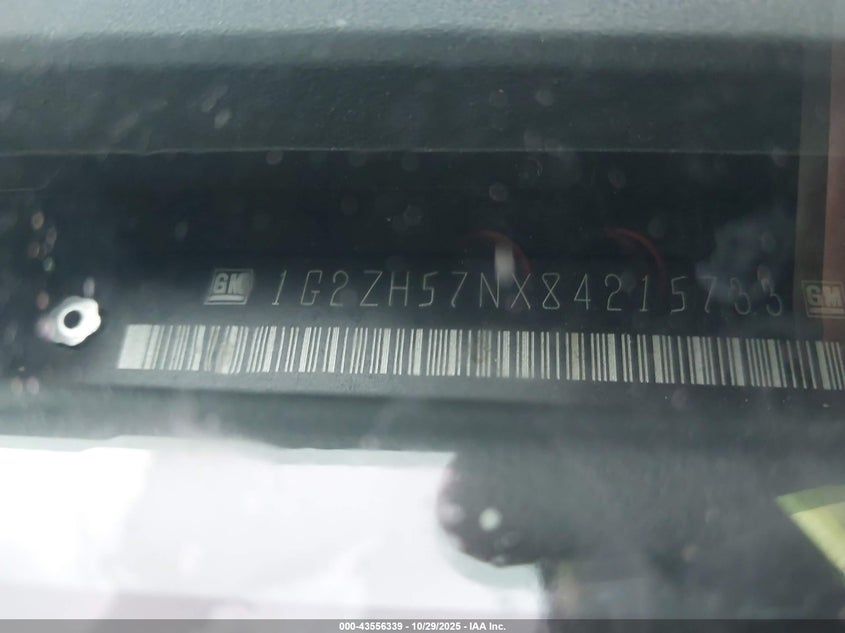 2008 Pontiac G6 Gt VIN: 1G2ZH57NX84215733 Lot: 43556339