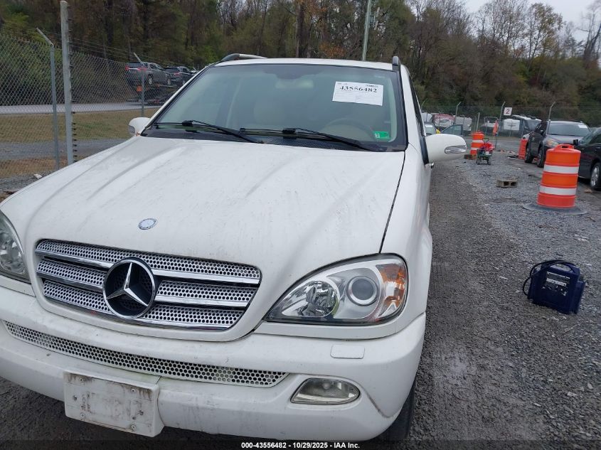 2005 Mercedes-Benz Ml 500 4Matic VIN: 4JGAB75E05A547827 Lot: 43556482