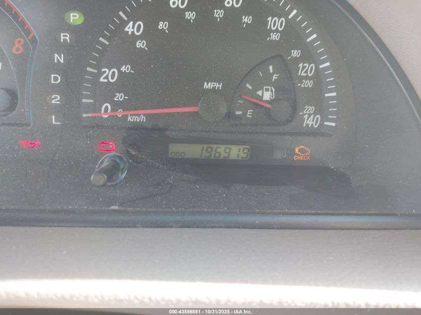 2002 Toyota Camry Le VIN: 4T1BE32K72U505342 Lot: 43556881