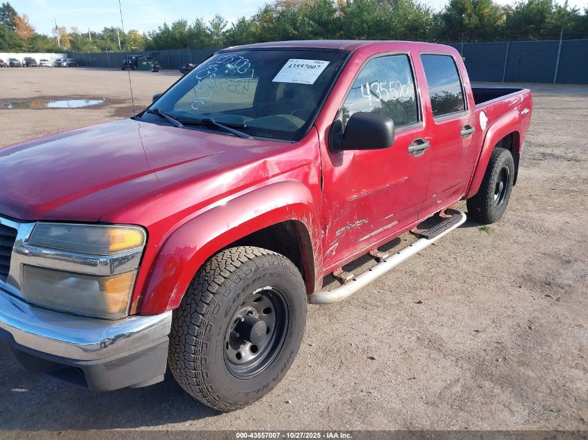 2004 GMC Canyon Sle VIN: 1GTDT136148213819 Lot: 43557007