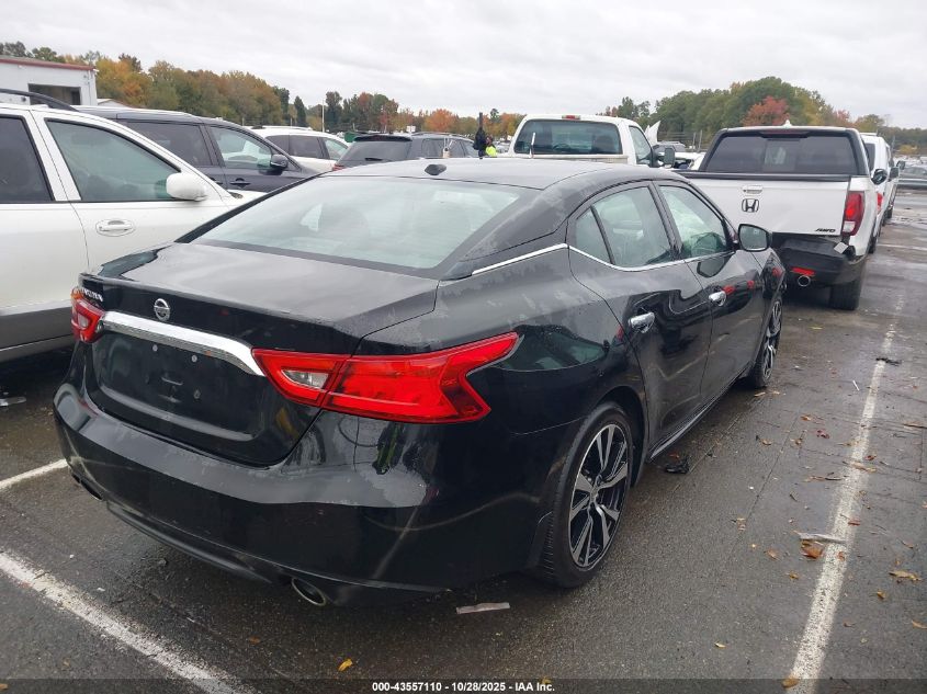 2018 Nissan Maxima 3.5 S VIN: 1N4AA6AP1JC396056 Lot: 43557110