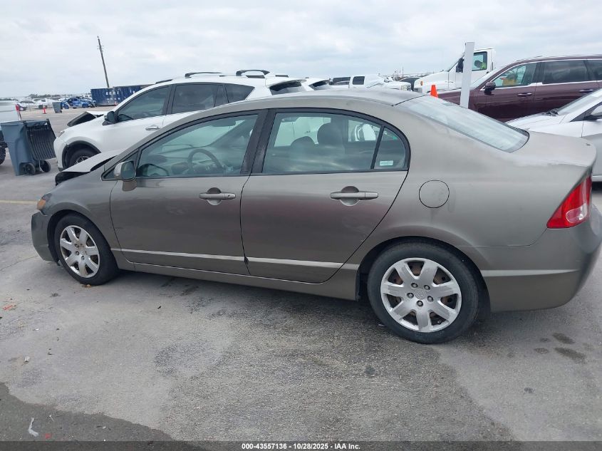 2008 Honda Civic Lx VIN: 2HGFA155X8H324874 Lot: 43557136