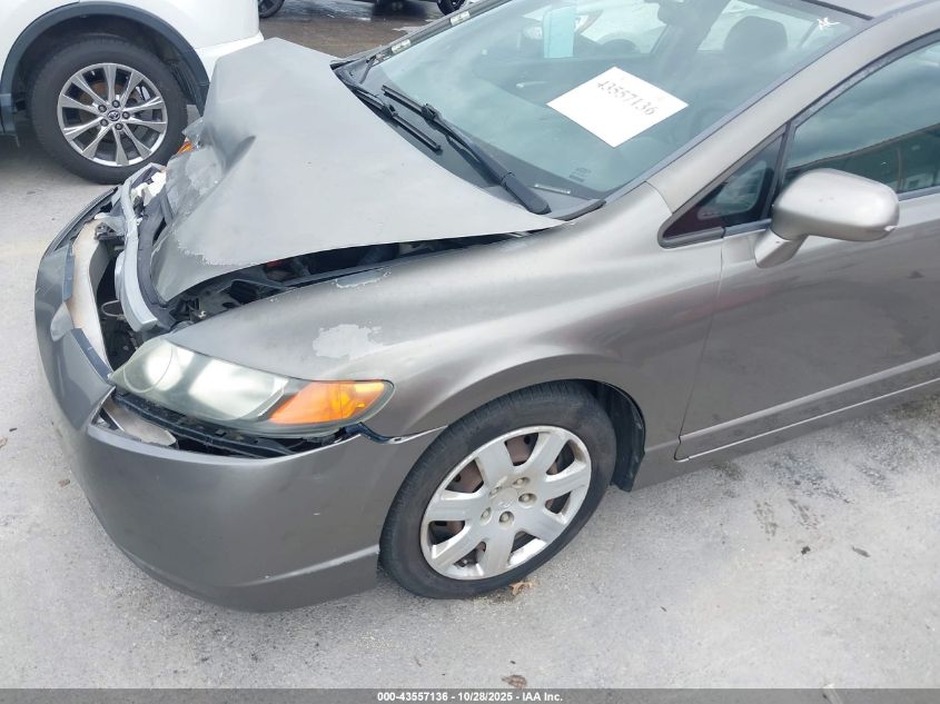 2008 Honda Civic Lx VIN: 2HGFA155X8H324874 Lot: 43557136