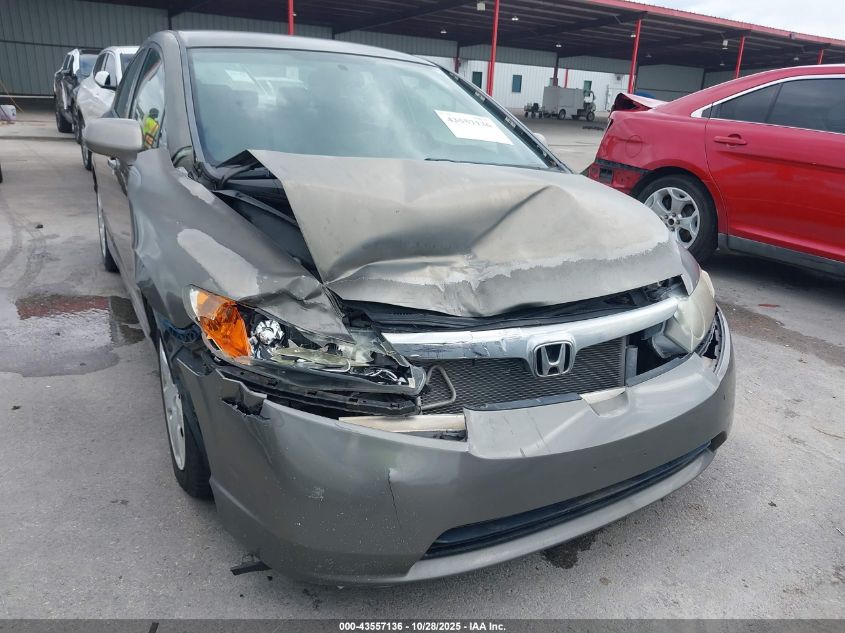 2008 Honda Civic Lx VIN: 2HGFA155X8H324874 Lot: 43557136