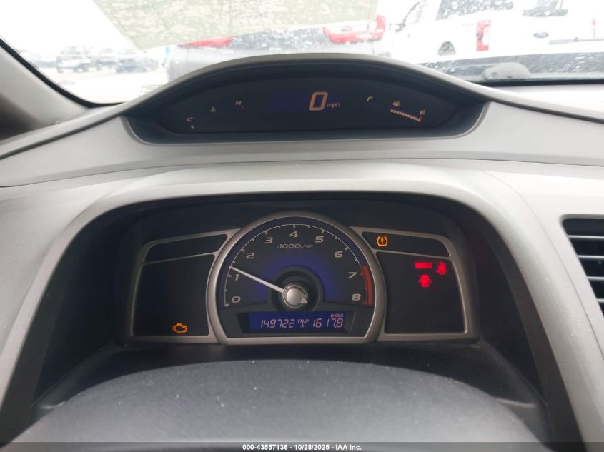 2008 Honda Civic Lx VIN: 2HGFA155X8H324874 Lot: 43557136