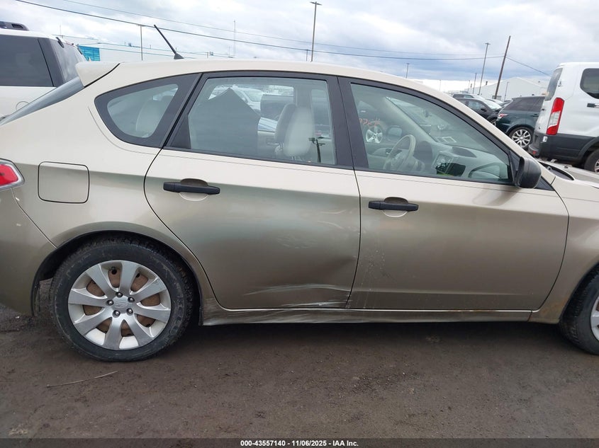 2008 Subaru Impreza 2.5I VIN: JF1GH61678H830720 Lot: 43557140