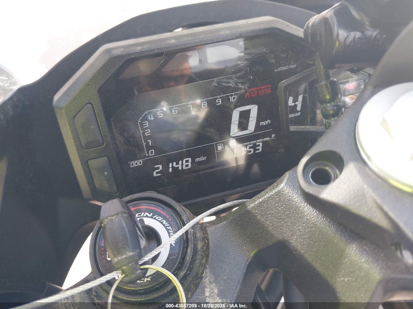 2025 Kawasaki Ex500 VIN: ML5EXGG11SDA51217 Lot: 43557209