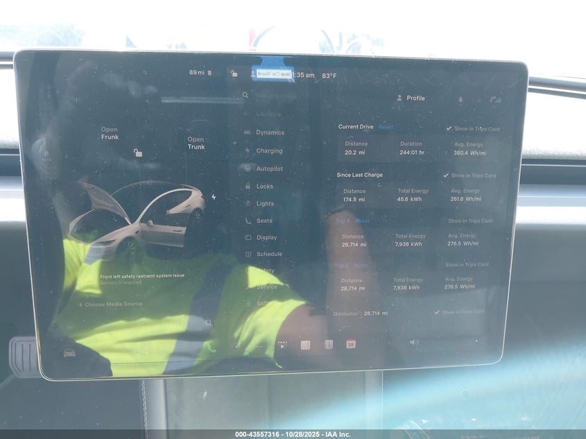 2024 Tesla Model 3 Long Range Dual Motor All-Wheel Drive VIN: 5YJ3E1EB9RF730809 Lot: 43557316