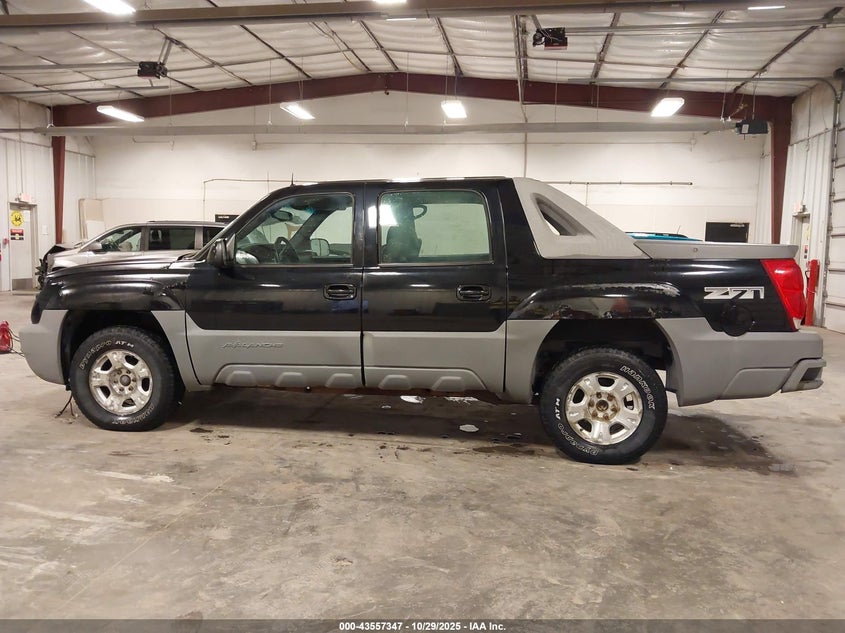 2002 Chevrolet Avalanche 1500 VIN: 3GNEK13T62G108706 Lot: 43557347