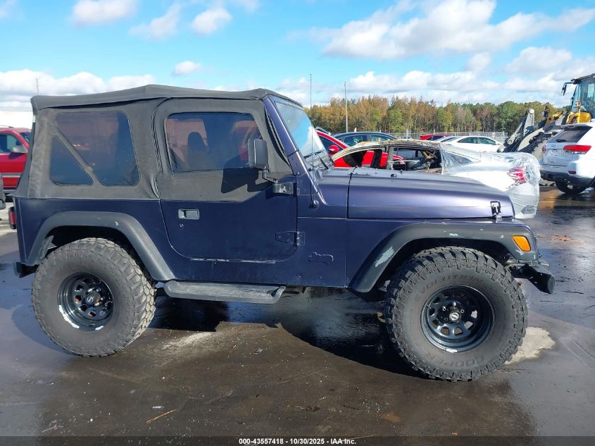 1998 Jeep Wrangler Se VIN: 1J4FY29P0WP719631 Lot: 43557418