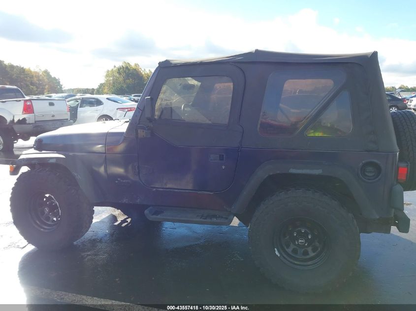 1998 Jeep Wrangler Se VIN: 1J4FY29P0WP719631 Lot: 43557418