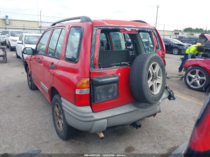 2003 Chevrolet Tracker Hard Top Base VIN: 2CNBJ13C336943735 Lot: 43557495